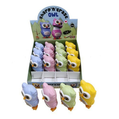 Ξύστρα με γόμα Owl –...