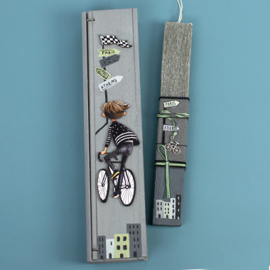 Λαμπάδα πλακέ σε ξύλινη...