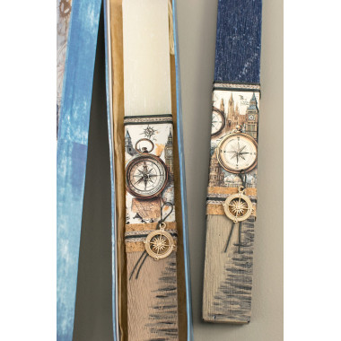 Λαμπάδα Πλακέ Κοντή Πυξίδα...