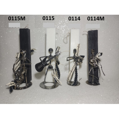 Λαμπάδα με μεταλλική...