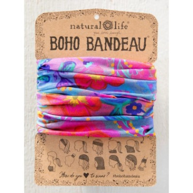 Boho Bandeau Neon Blue Pink...