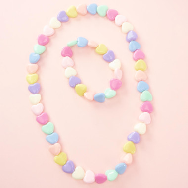 Μπρασελέ και Κολιέ Hearts...