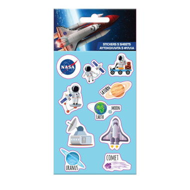 Αυτοκόλλητα NASA 8x12 εκ.,...