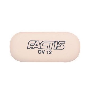 Γόμα FACTIS oval 12  λευκή