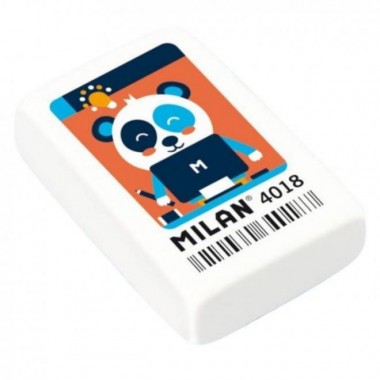 Γόμα  Milan λευκή 6 ασορτί...