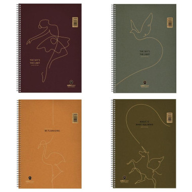 Τετράδιο Σπιράλ 17x25 Quote...