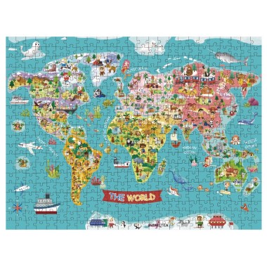 Puzzle Παγκόσμιος Χάρτης 2D...