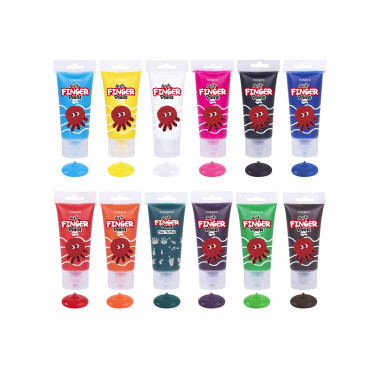 Δακτυλομπογιές 12 χρωμάτων...