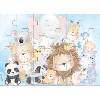 Puzzle Ζωακια Φιλιας...
