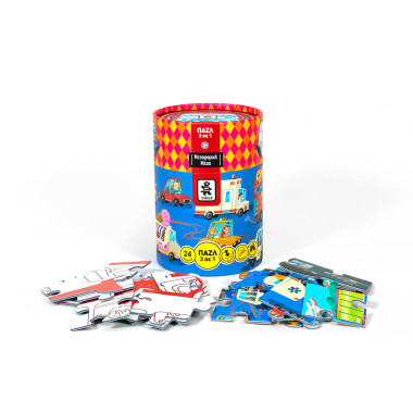 Παζλ 3 σε 1 Μεταφορικά Μέσα...