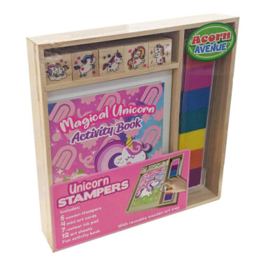 Wooden Stamper Sets Unicorns