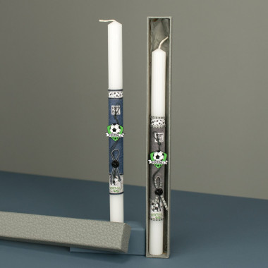 Λαμπάδα ριγέ κονκάρδα...