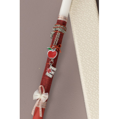 Λαμπάδα λεπτή μονόγραμμα...