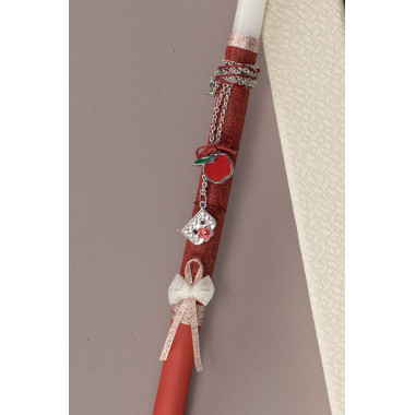 Λαμπάδα λεπτή μονόγραμμα...