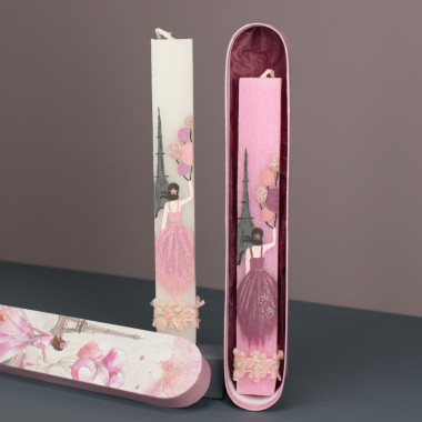 Λαμπάδα πλακέ κοπέλα στον...