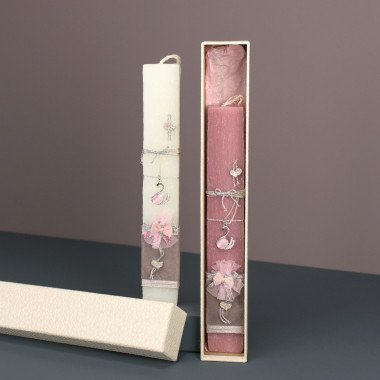 Λαμπάδα πλακέ κοντή κύκνος...