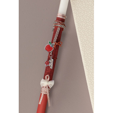 Λαμπάδα λεπτή μονόγραμμα...