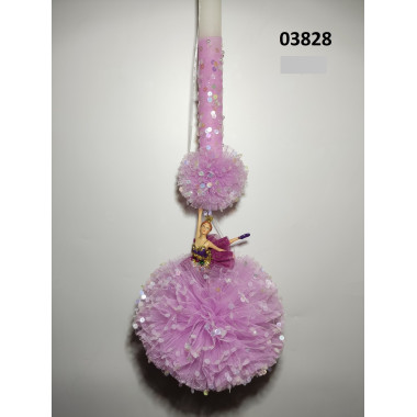 Λαμπάδα Φ 16 ποπον λιλά με...