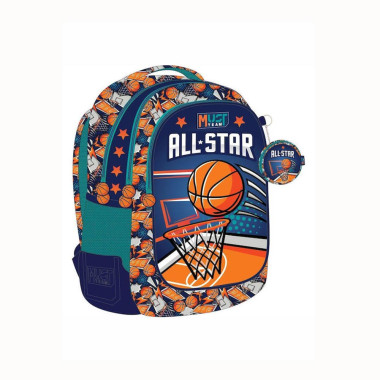 Σχολική Τσάντα Πλάτης με 3...