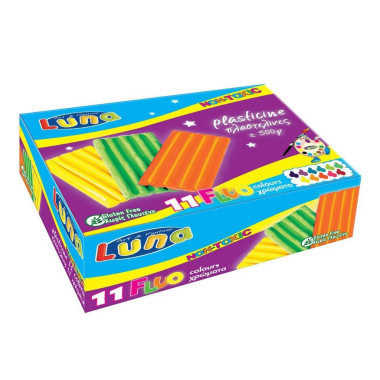 Πλαστελίνη Luna 500gr Fluo...